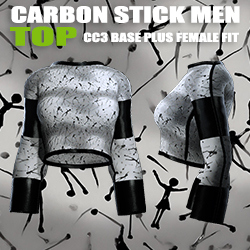 Carbon Stick Men Top